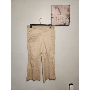 NWT NEW Express Editor Size 12 Low arise Flare Dress Pants Tan